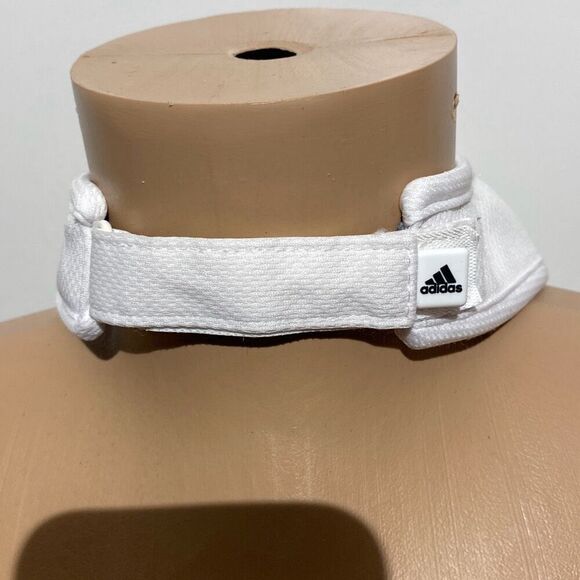 Adidas Women's White AEROREADY Mesh Strap Back Visor Hat Cap - Picture 4 of 8